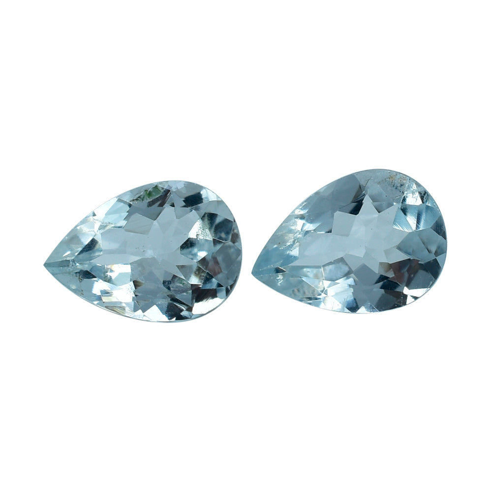 AQUAMARINE CUT PEAR (C) (WINDOW) 7X5MM 0.53 Cts.