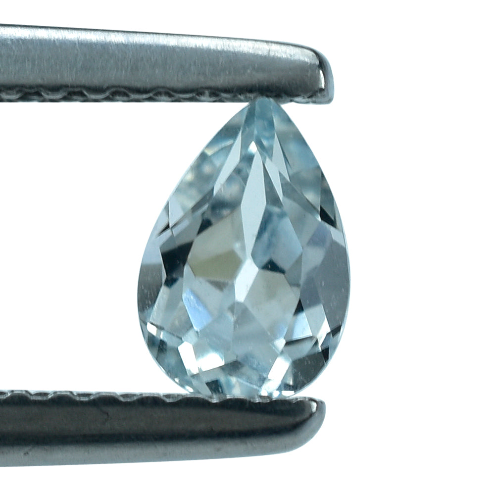 AQUAMARINE CUT PEAR (C) 6X4MM 0.37 Cts.