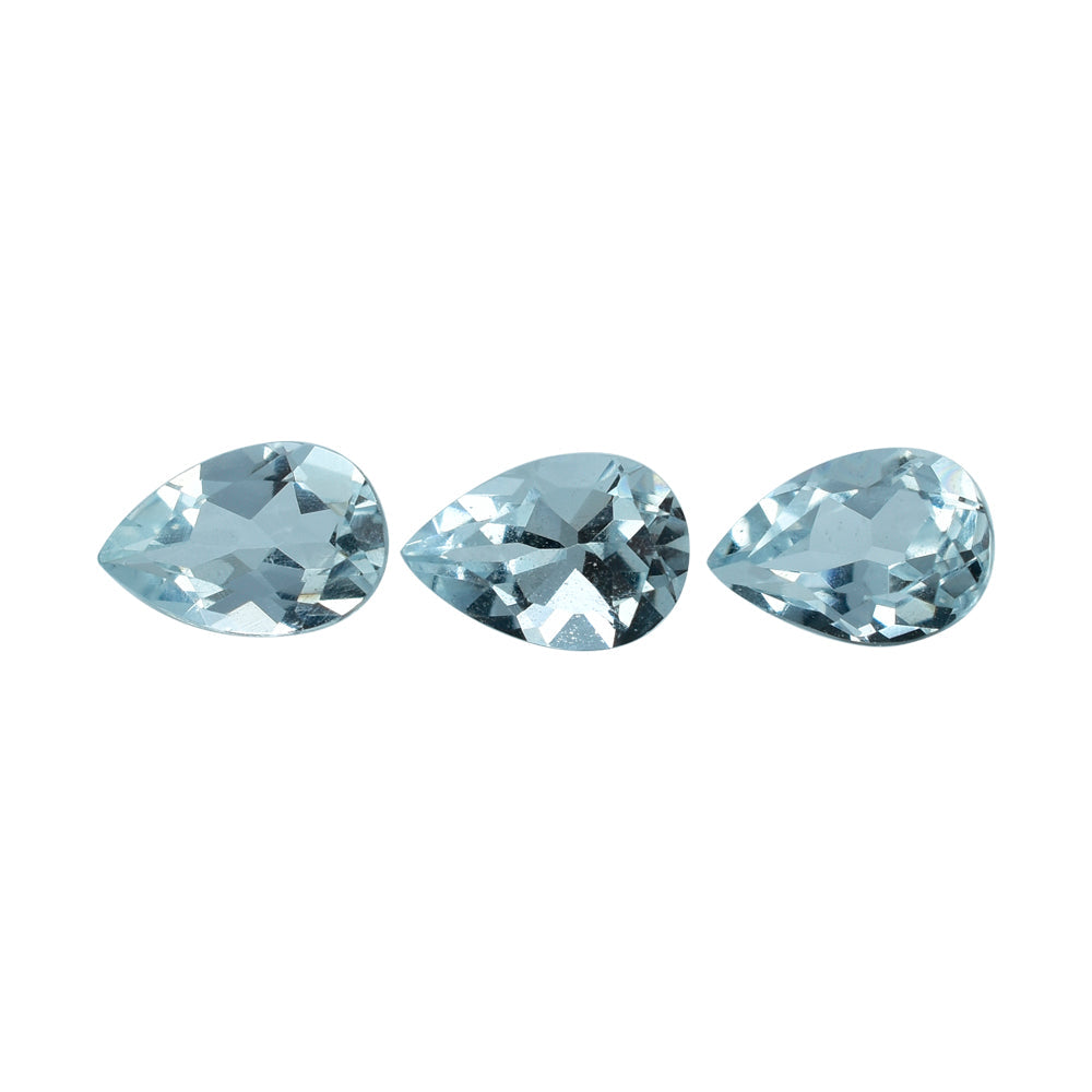 AQUAMARINE CUT PEAR (C) 6X4MM 0.37 Cts.