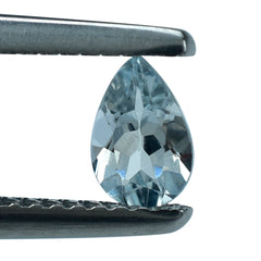 AQUAMARINE CUT PEAR (B) 6X4MM 0.41 Cts.