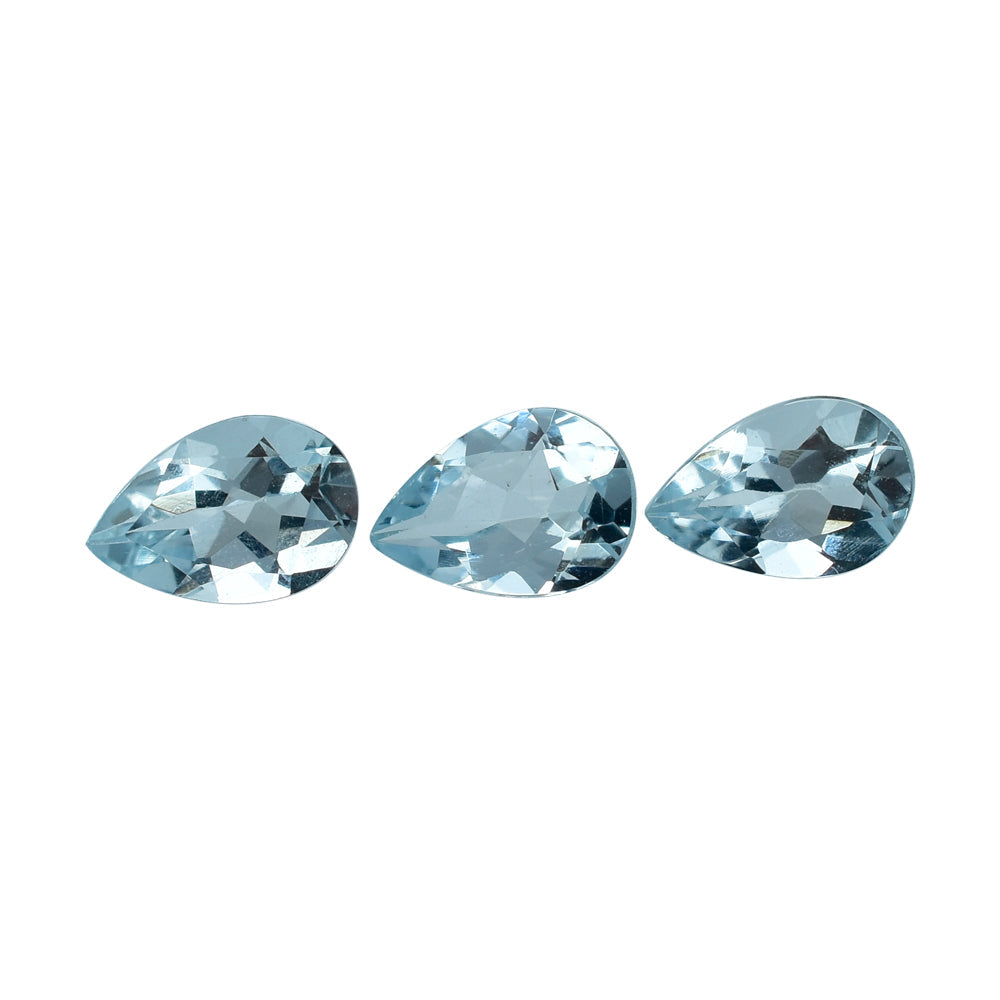 AQUAMARINE CUT PEAR (B) 6X4MM 0.41 Cts.