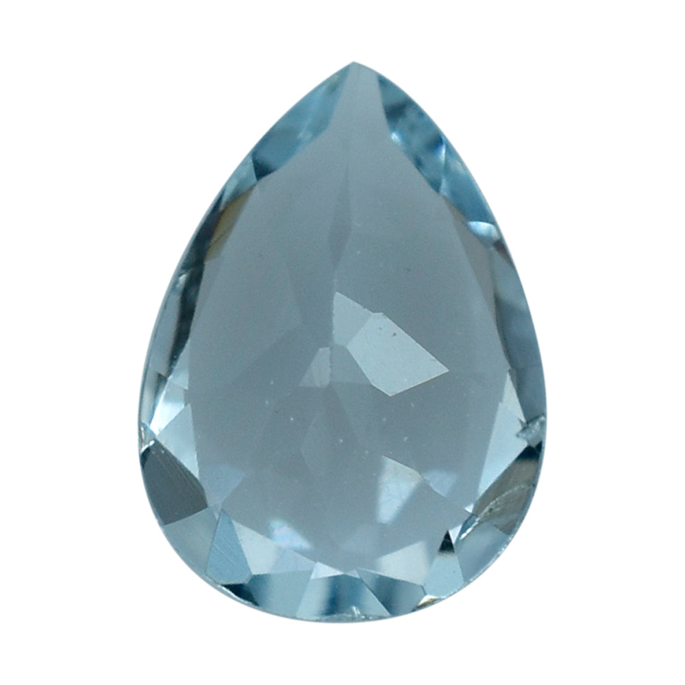 AQUAMARINE CUT PEAR (A) 7X5MM 0.6 Cts.