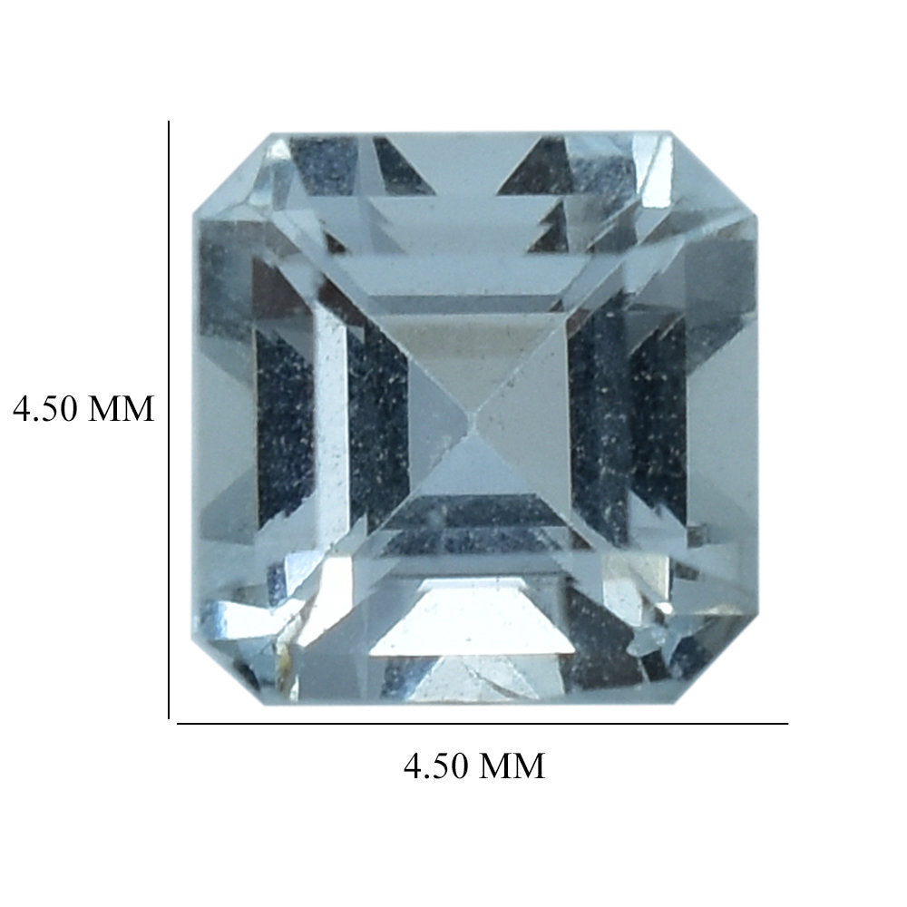 AQUAMARINE CUT SQUARE-OCTAGON (B) 4.50MM 0.40 Cts.