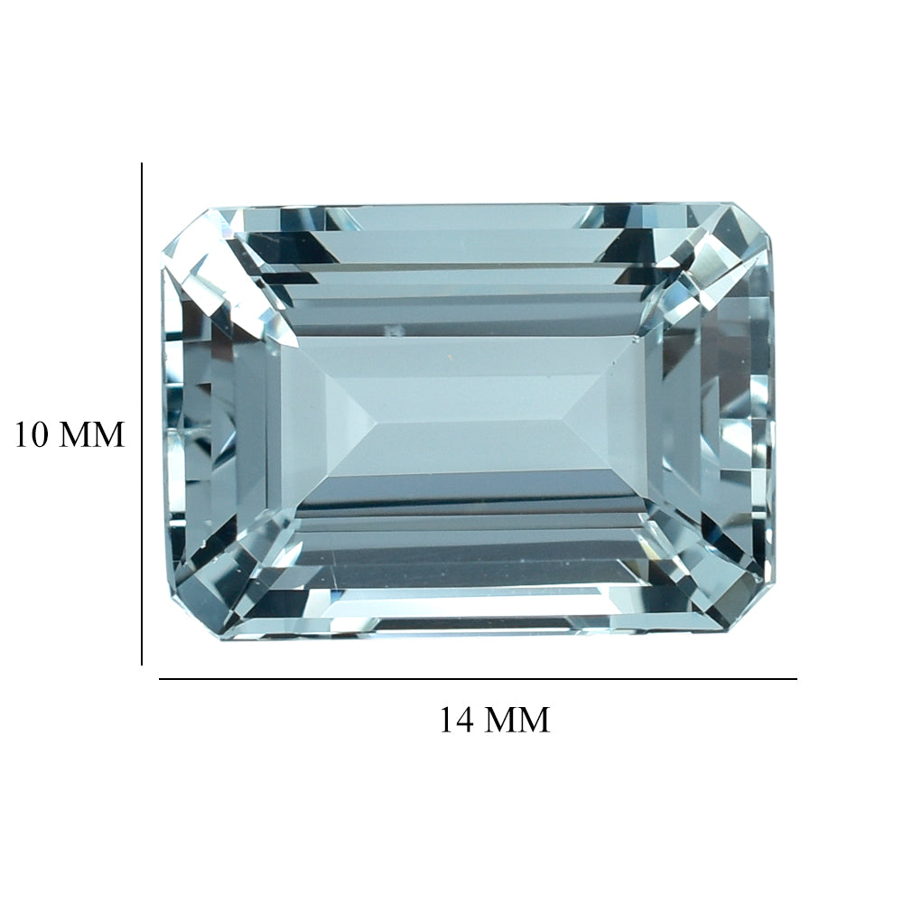 AQUAMARINE STEP CUT OCTAGON (C) 14X10MM 6.17 Cts.