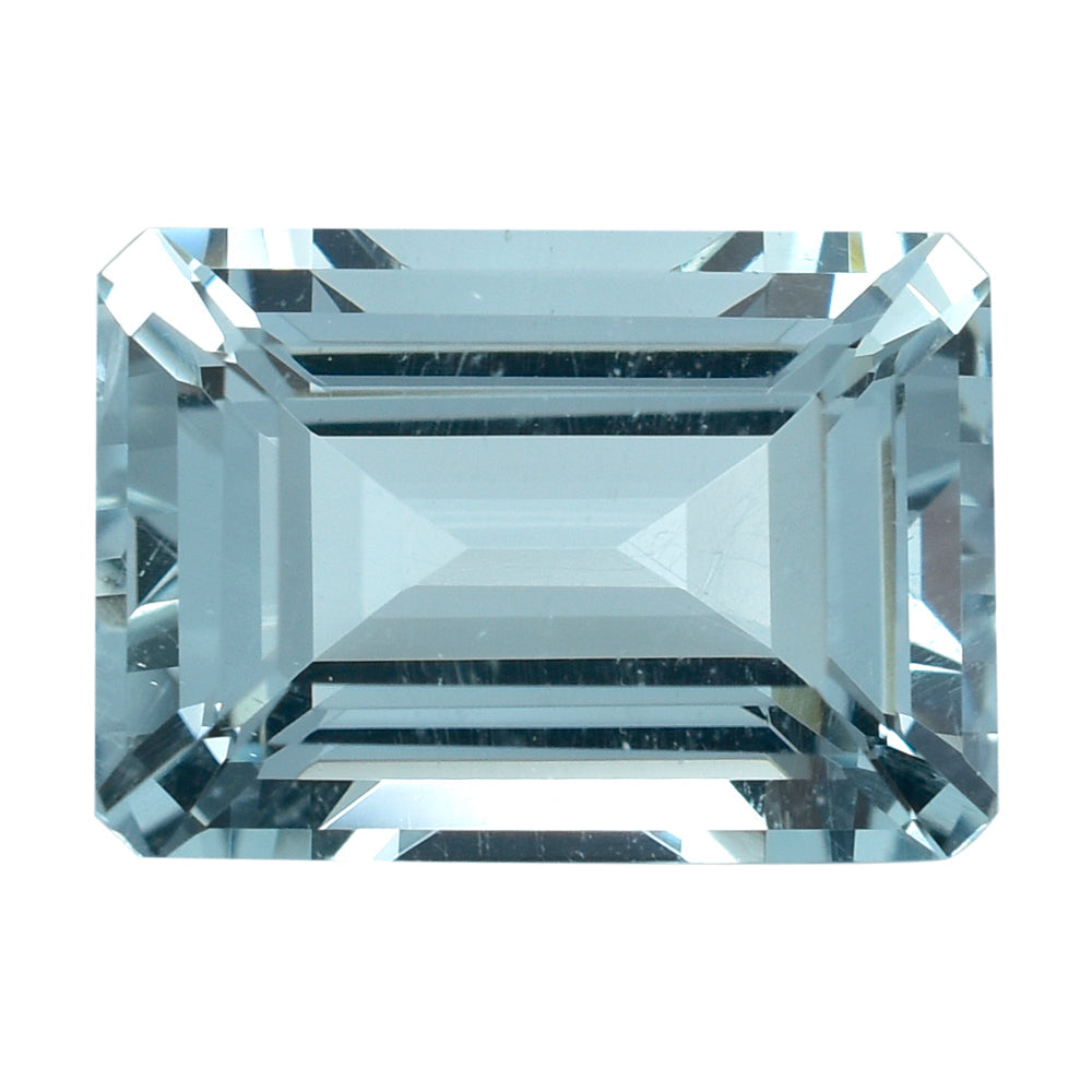 AQUAMARINE STEP CUT OCTAGON (C) 13X9MM 5.15 Cts.