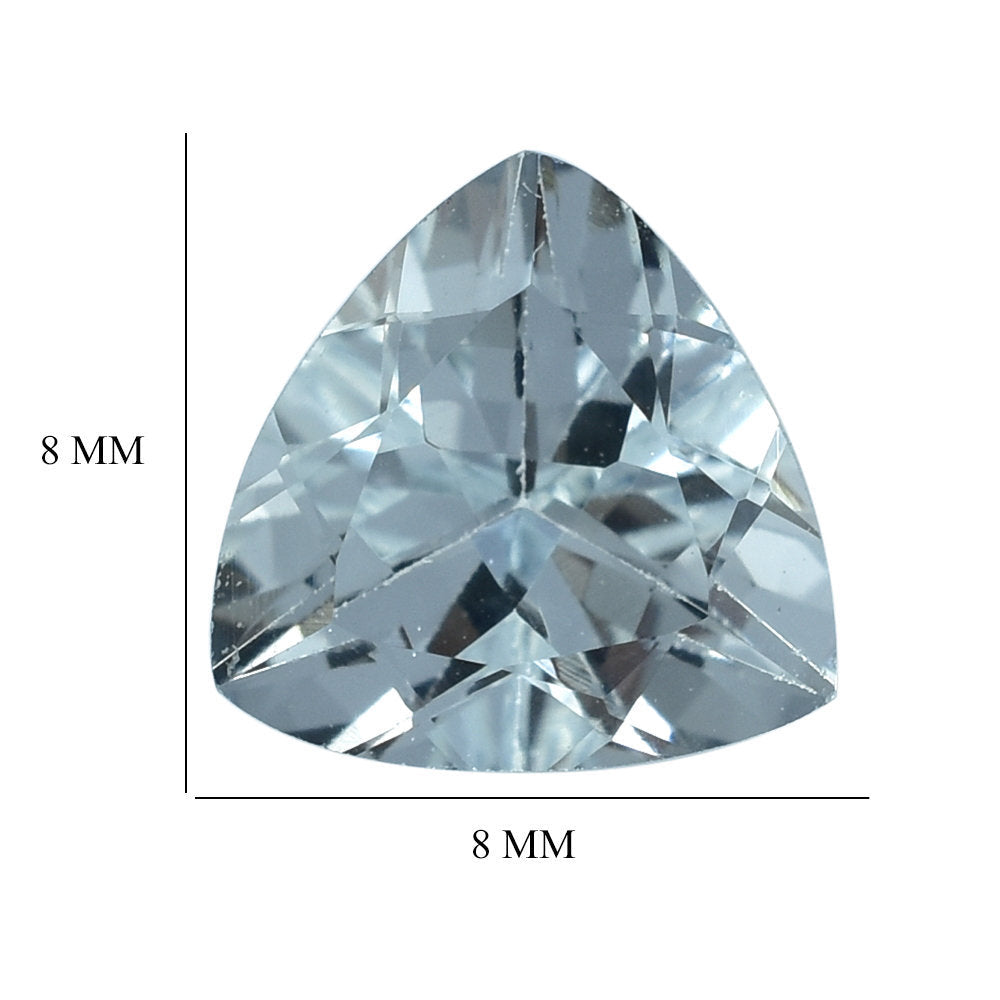 AQUAMARINE CUT TRILLION (C) 8MM 1.68 Cts.