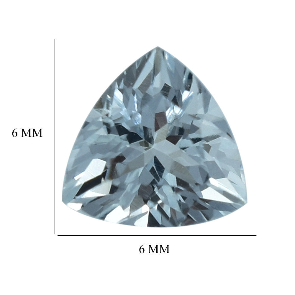 AQUAMARINE CUT TRILLION (B) 6MM 0.74 Cts.