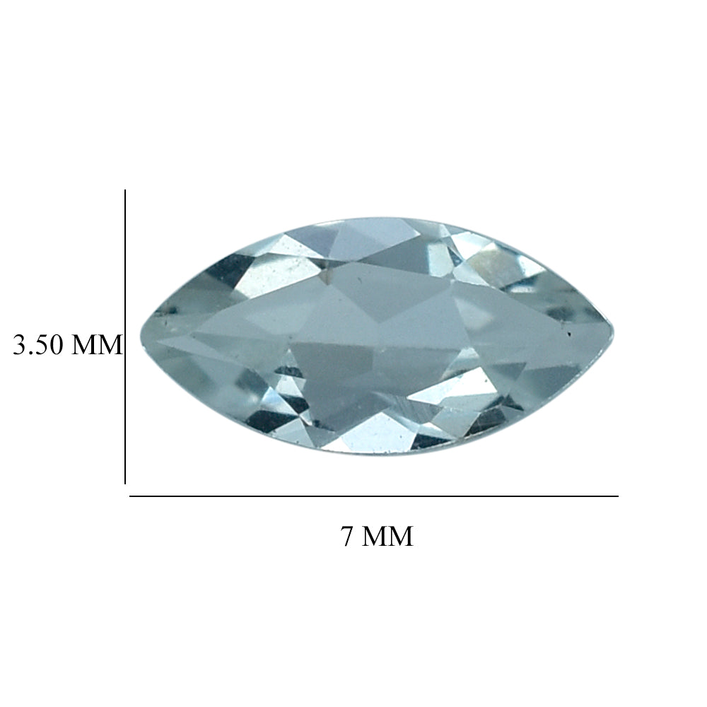AQUAMARINE CUT MARQUISE (C) 3.50X7MM 0.31 Cts.