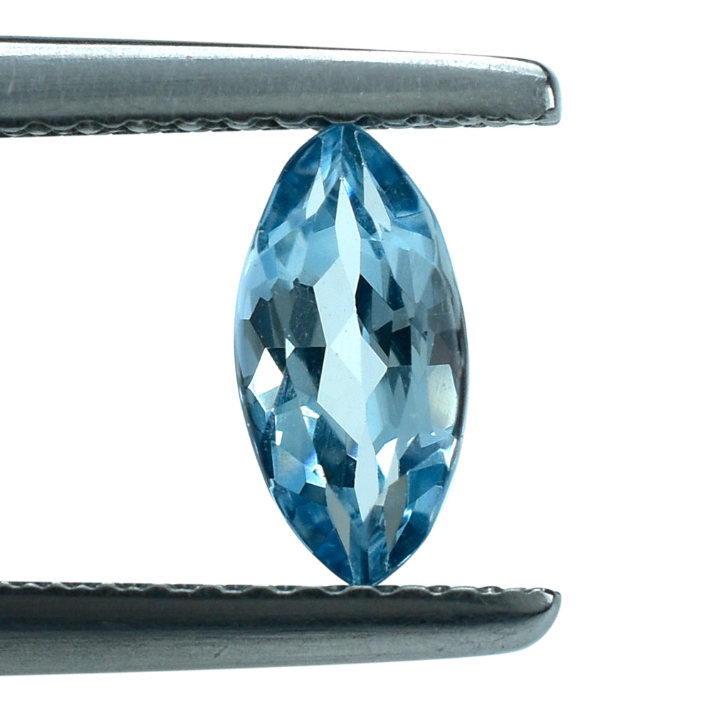 AQUAMARINE CUT MARQUISE (A+++) 8X4MM 0.53 Cts.
