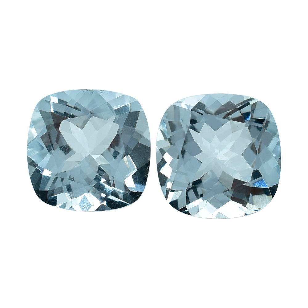 AQUAMARINE CUT CUSHION (C) 8MM 1.95 Cts.
