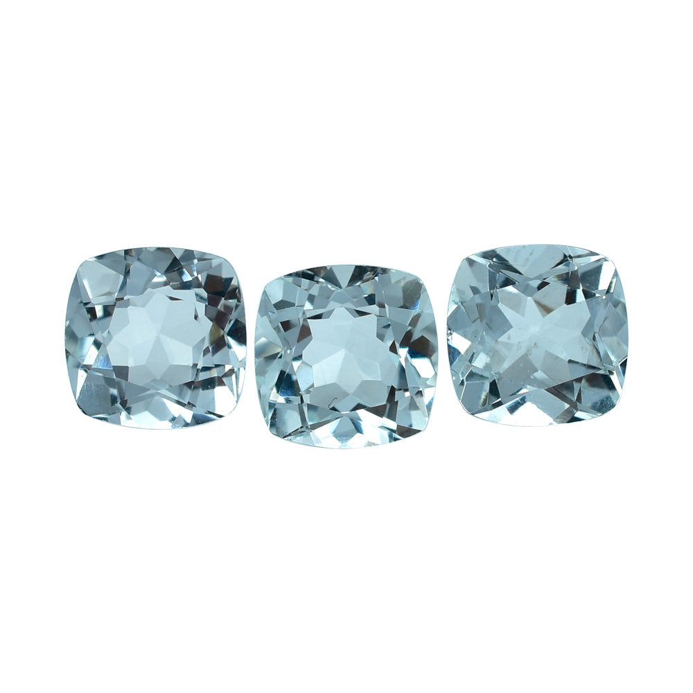 AQUAMARINE CUT CUSHION (C) 7MM 1.39 Cts.