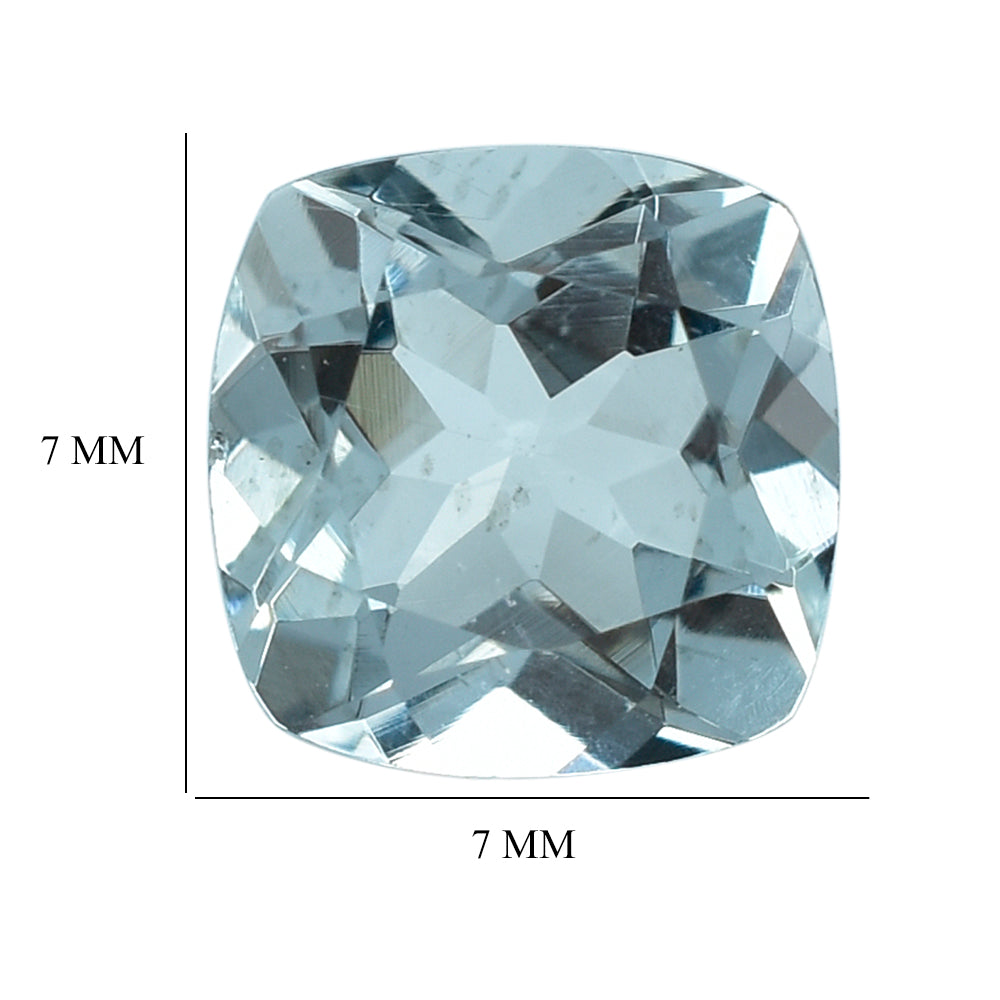 AQUAMARINE CUT CUSHION (C) 7MM 1.39 Cts.