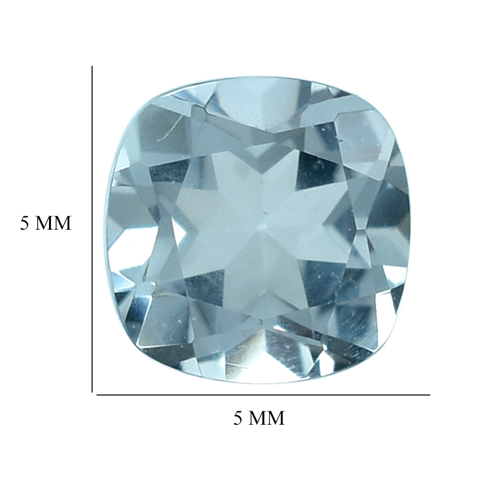 AQUAMARINE CUT CUSHION (C) 5MM 0.5 Cts.
