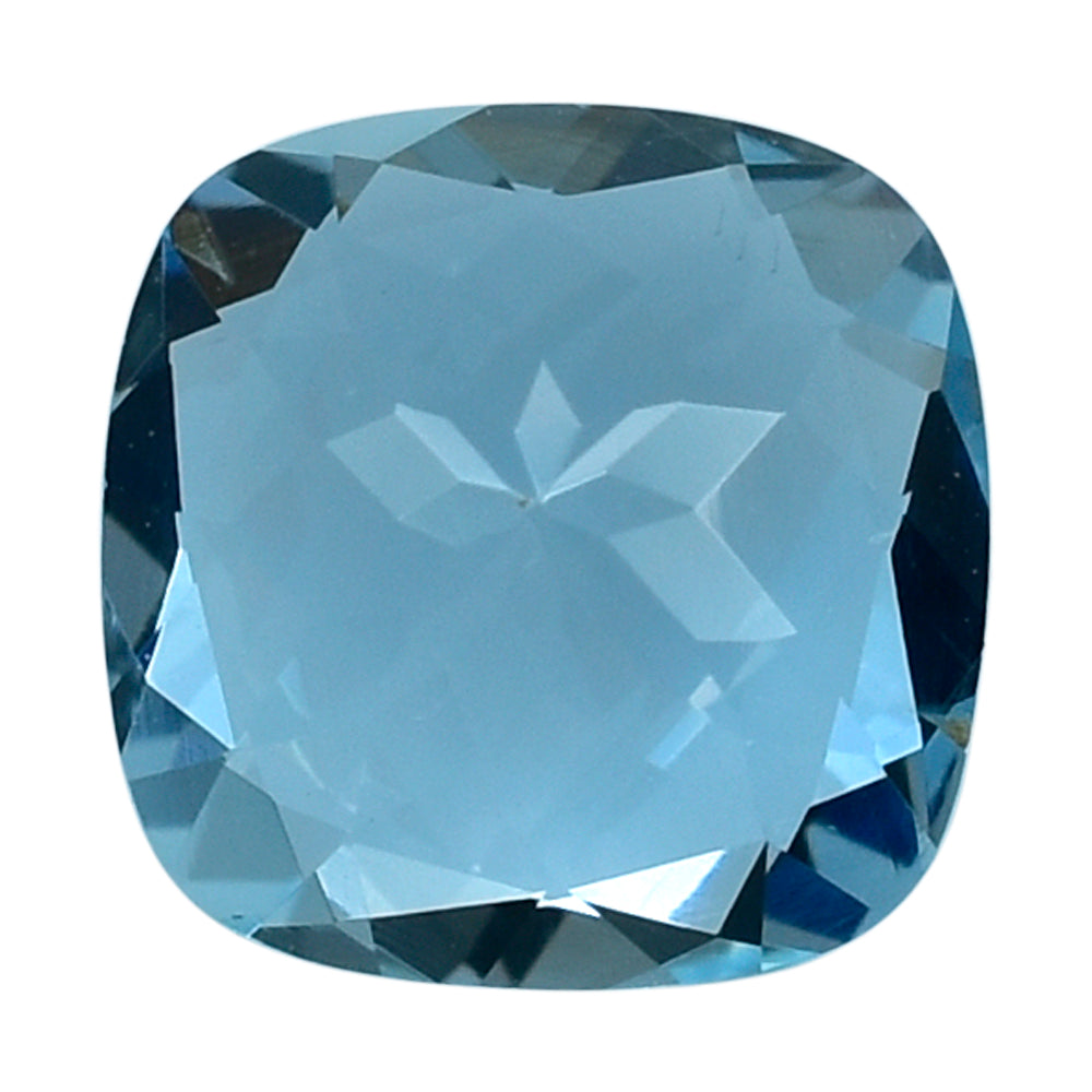 AQUAMARINE CUT CUSHION (A++++) 7MM 1.22 Cts.