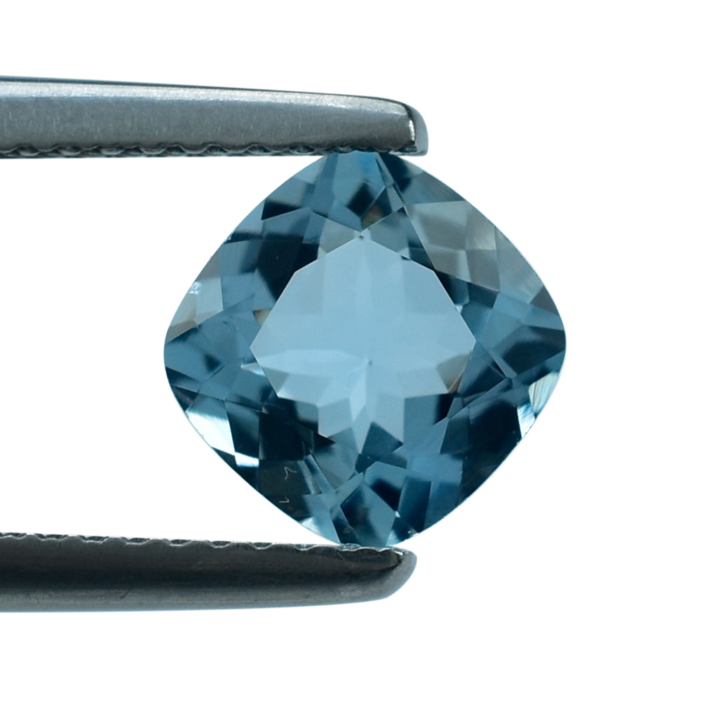 AQUAMARINE CUT CUSHION (A++++) 7MM 1.22 Cts.