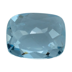 AQUAMARINE CUT CUSHION (A+)(WINDOW) 9X7MM 1.55 Cts.