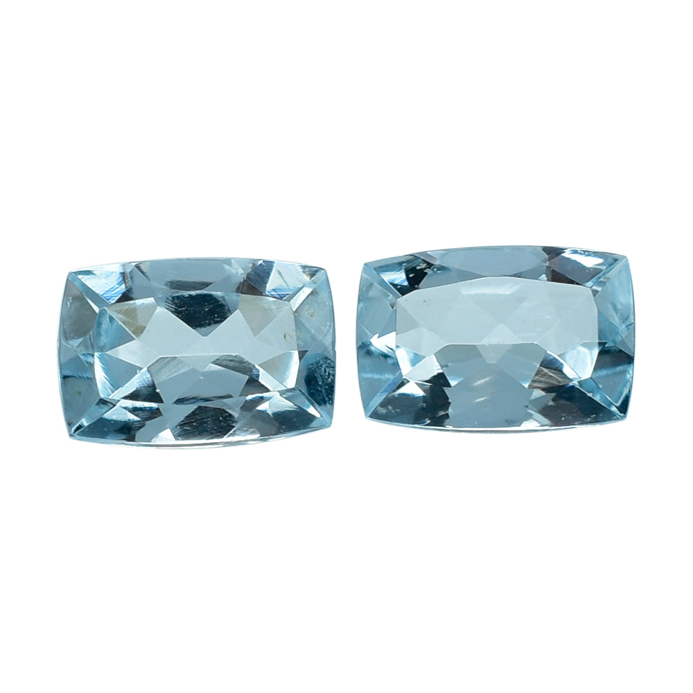 AQUAMARINE CUT CUSHION (A) 6X4MM 0.53 Cts.