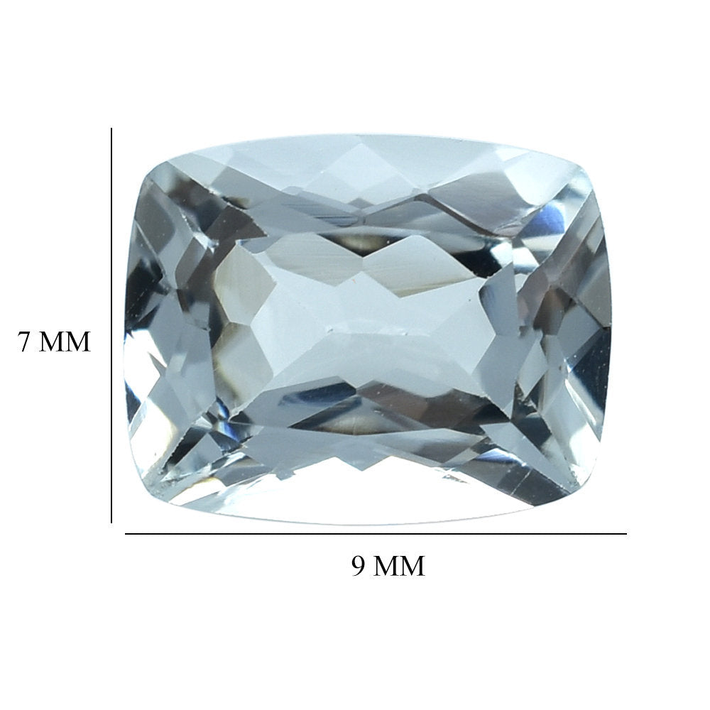 AQUAMARINE ANTIC CUT CUSHION (C) 9X7MM 1.94 Cts.