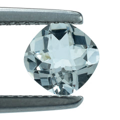 AQUAMARINE CHECKER CUT CUSHION (C) 6MM 0.83 Cts.