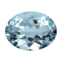 AQUAMARINE CUT OVAL (C) 8X6MM 1.11 Cts.