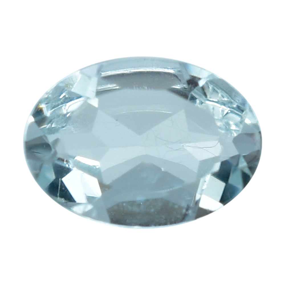 AQUAMARINE CUT OVAL (C) (WINDOW) 7X5MM 0.60 Cts.