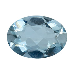 AQUAMARINE CUT OVAL (A) (WINDOW) 7X5MM 0.50 Cts.