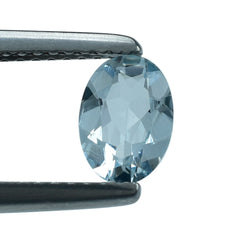 AQUAMARINE CUT OVAL (A) (WINDOW) 7X5MM 0.50 Cts.