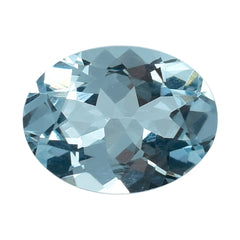 AQUAMARINE CUT OVAL (A) 8X6MM 1.11 Cts.