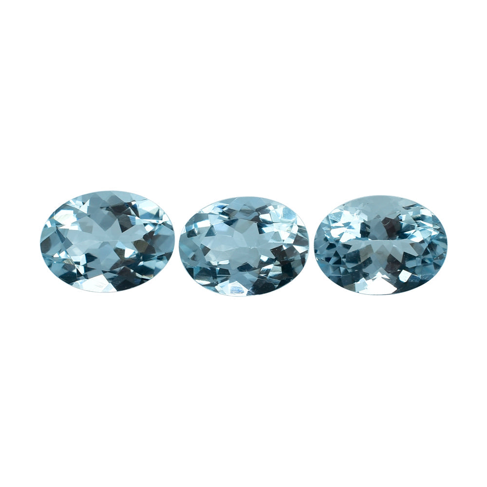 AQUAMARINE CUT OVAL (A) 8X6MM 1.11 Cts.