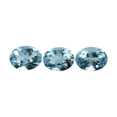 AQUAMARINE CUT OVAL (A) 8X6MM 1.11 Cts.