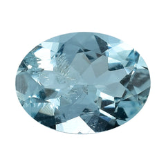 AQUAMARINE CUT OVAL (A) (WINDOW) 8X6MM 1.02 Cts.