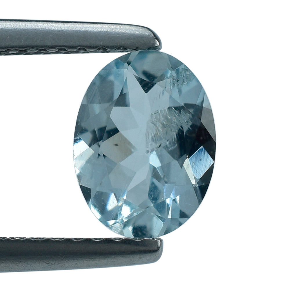 AQUAMARINE CUT OVAL (A) (WINDOW) 8X6MM 1.02 Cts.