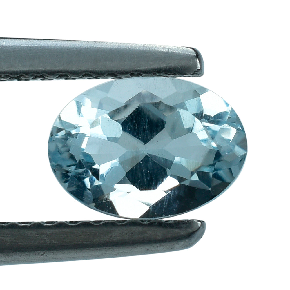 AQUAMARINE CUT OVAL (A+) 7X5MM 0.65 Cts.