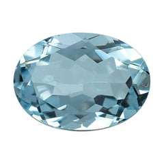 AQUAMARINE CUT OVAL (A+) 7X5MM 0.85 Cts.