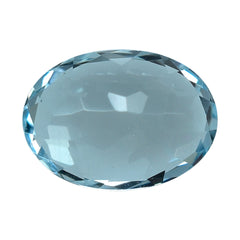 AQUAMARINE CUT OVAL (A+) 7X5MM 0.85 Cts.