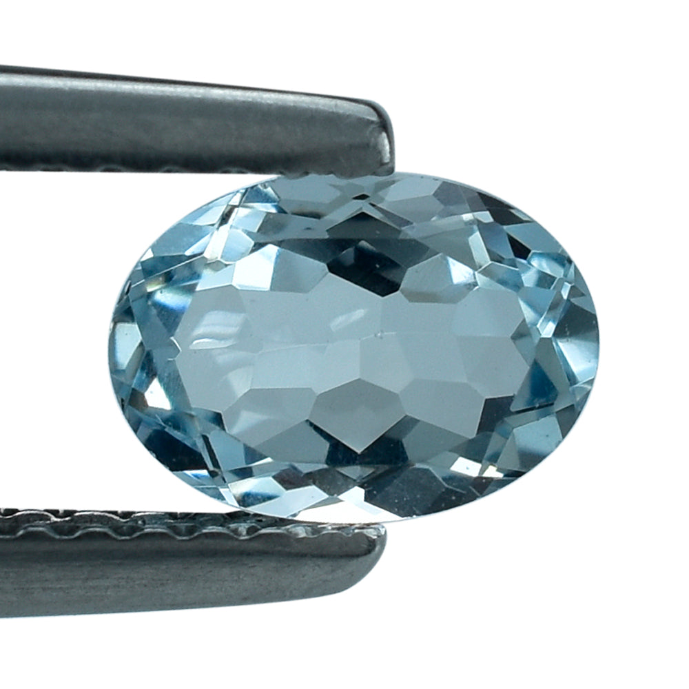 AQUAMARINE CUT OVAL (A+) 7X5MM 0.85 Cts.