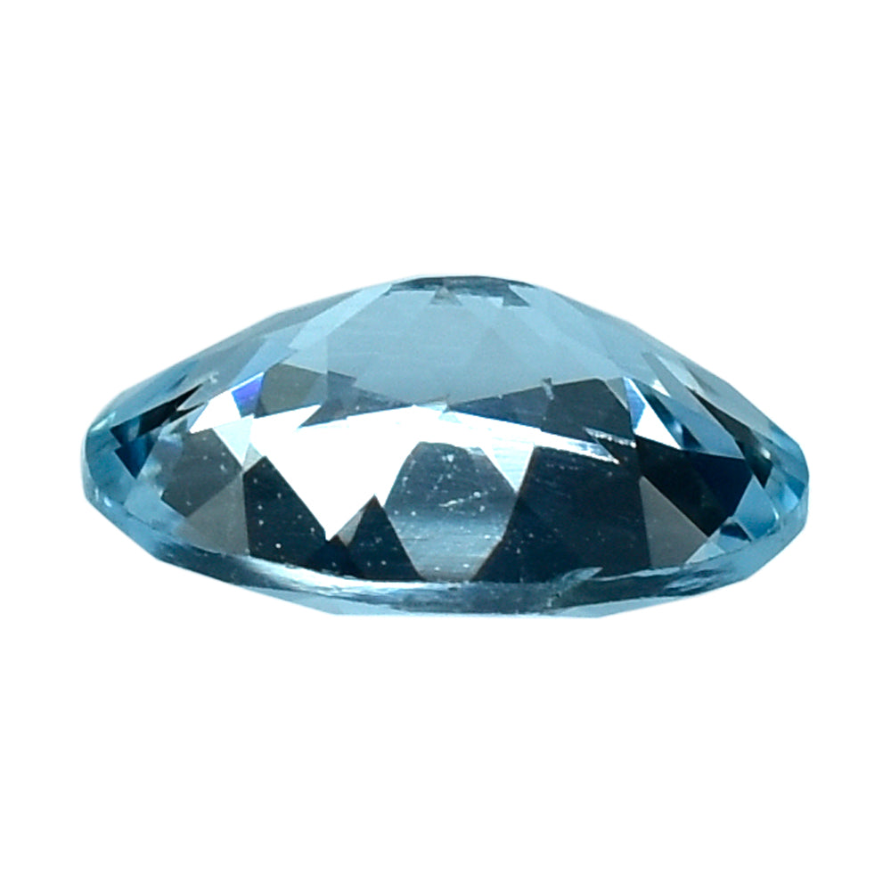 AQUAMARINE CUT OVAL (A+) (WINDOW) 8X6MM 0.95 Cts.