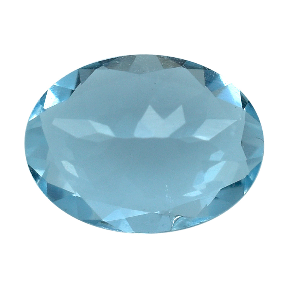 AQUAMARINE CUT OVAL (A+) (WINDOW) 8X6MM 0.95 Cts.