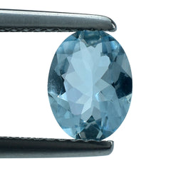 AQUAMARINE CUT OVAL (A+) (WINDOW) 8X6MM 0.95 Cts.