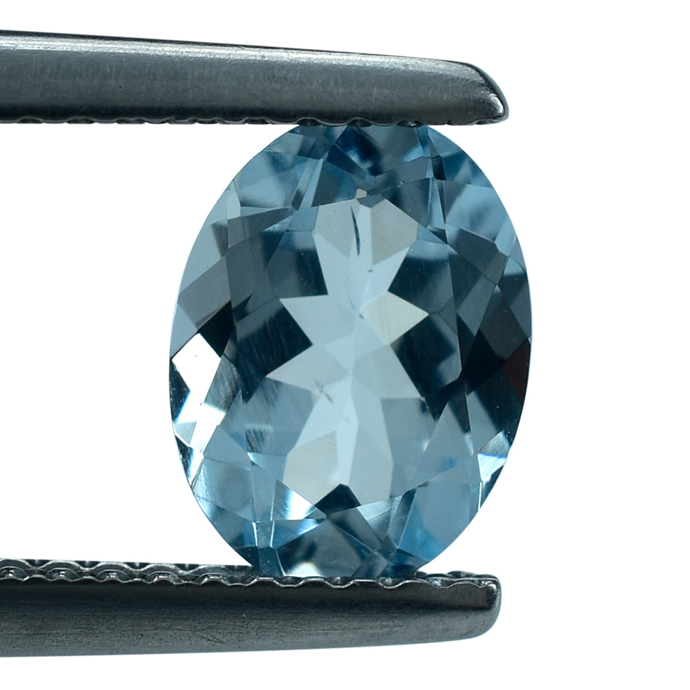 AQUAMARINE CUT OVAL (A+) 8X6MM 1.14 Cts.