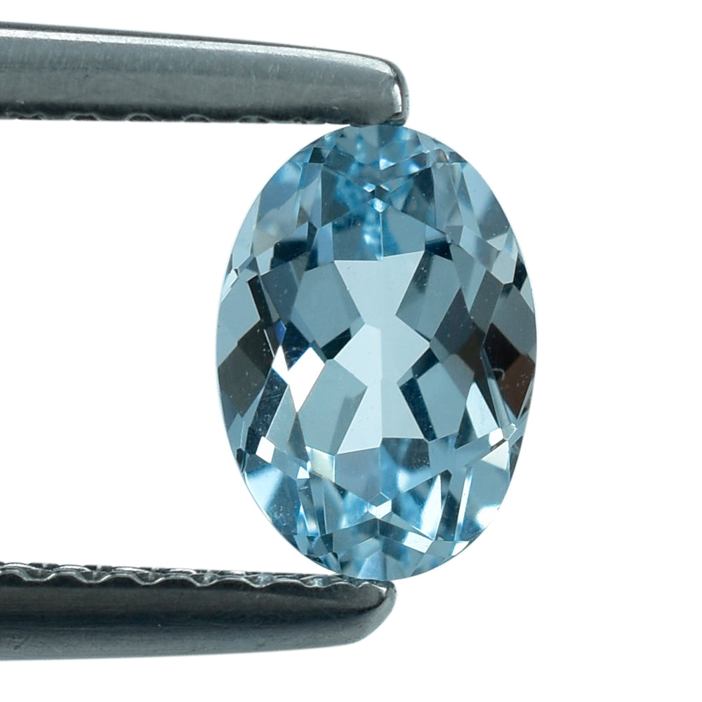 AQUAMARINE CUT OVAL (A++) 7X5MM 0.75 Cts.