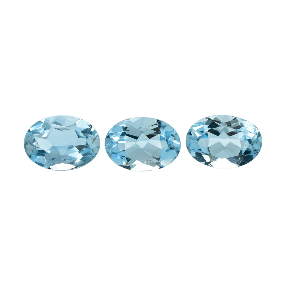 AQUAMARINE CUT OVAL (A++) 7X5MM 0.75 Cts.