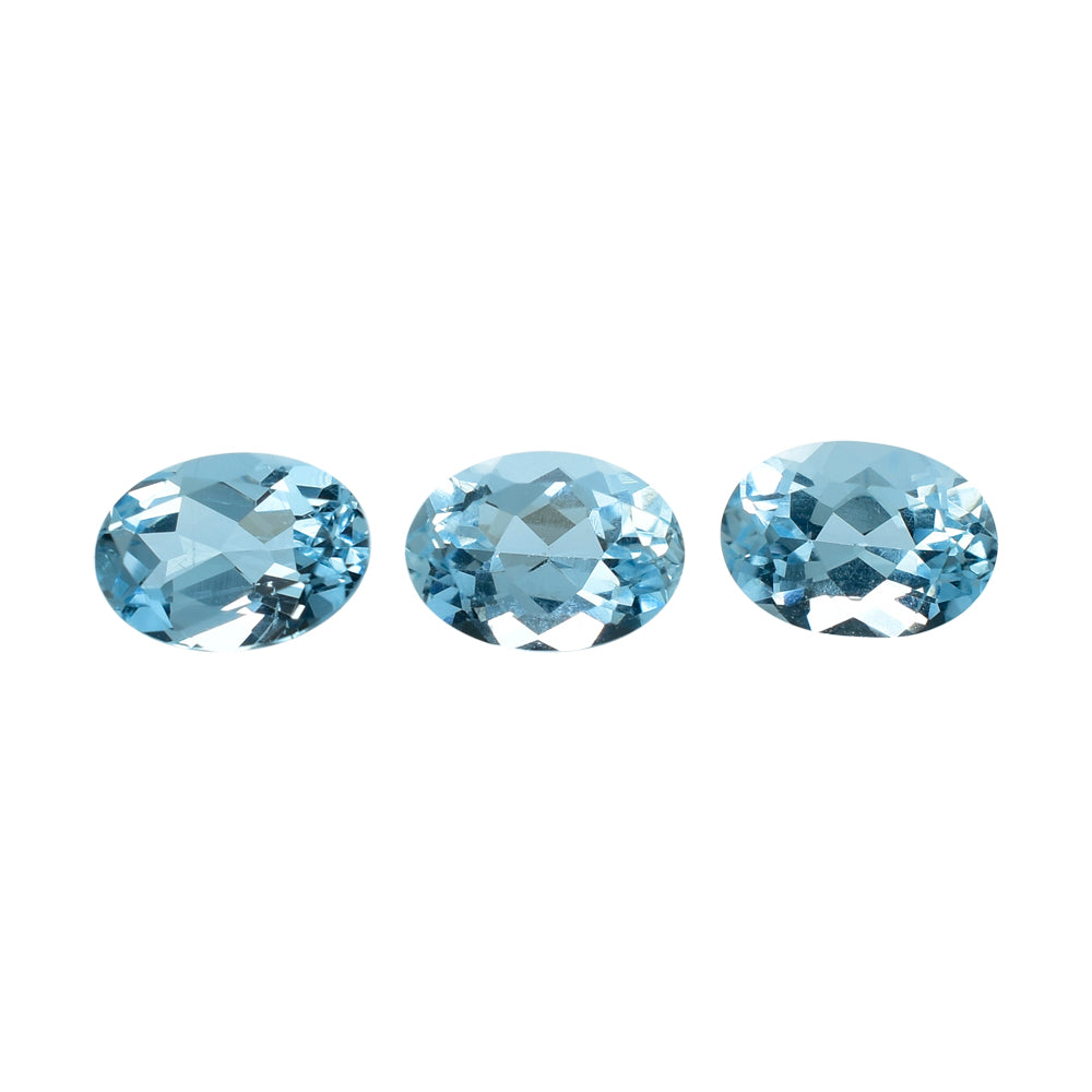 AQUAMARINE CUT OVAL (A+++) 7X5MM 0.68 Cts.