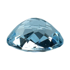AQUAMARINE CHECKER CUT OVAL (A) 9X7MM 1.90 Cts.