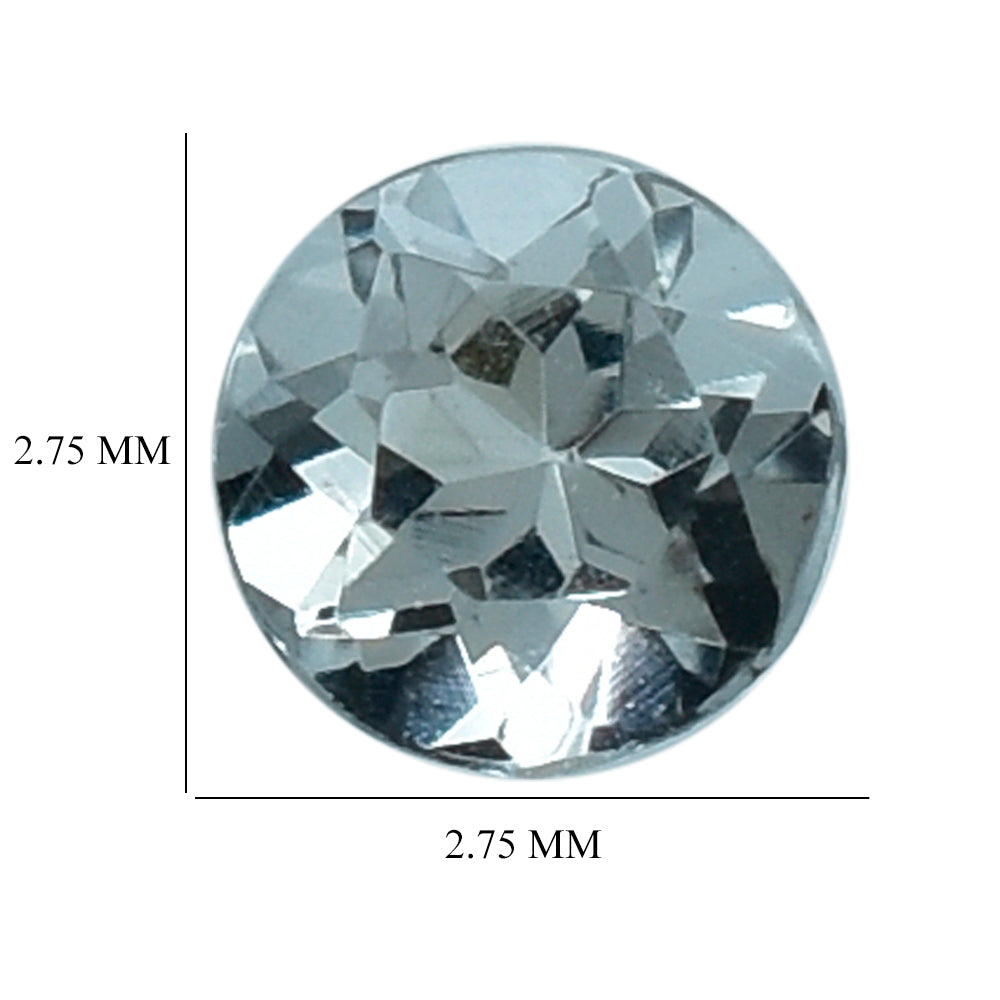AQUAMARINE CUT ROUND (C) 2.75MM 0.07 Cts.