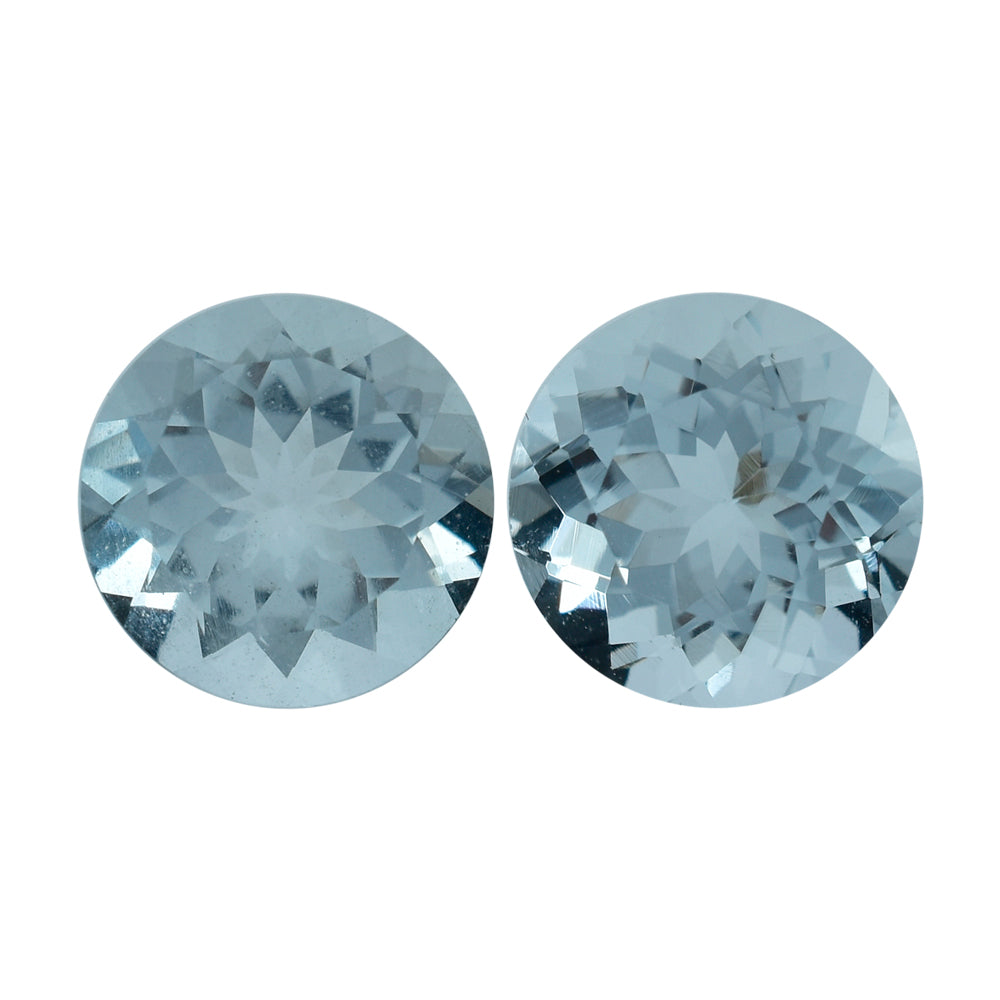 AQUAMARINE CUT ROUND (C) 8MM 1.80 Cts.
