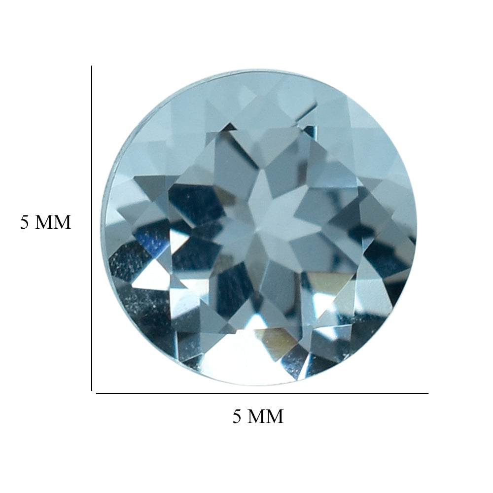 AQUAMARINE CUT ROUND (C) 5MM 0.45 Cts.