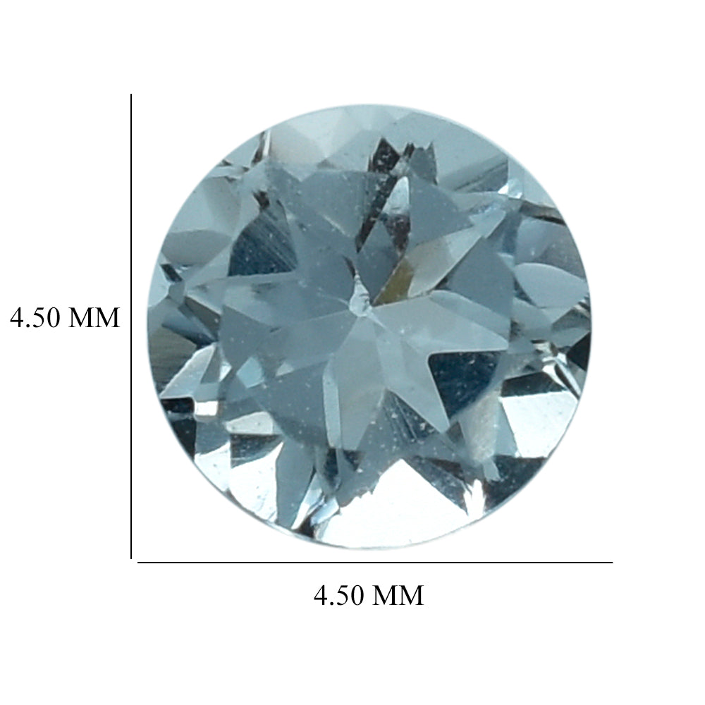 AQUAMARINE CUT ROUND (C) 4.50MM 0.29 Cts.