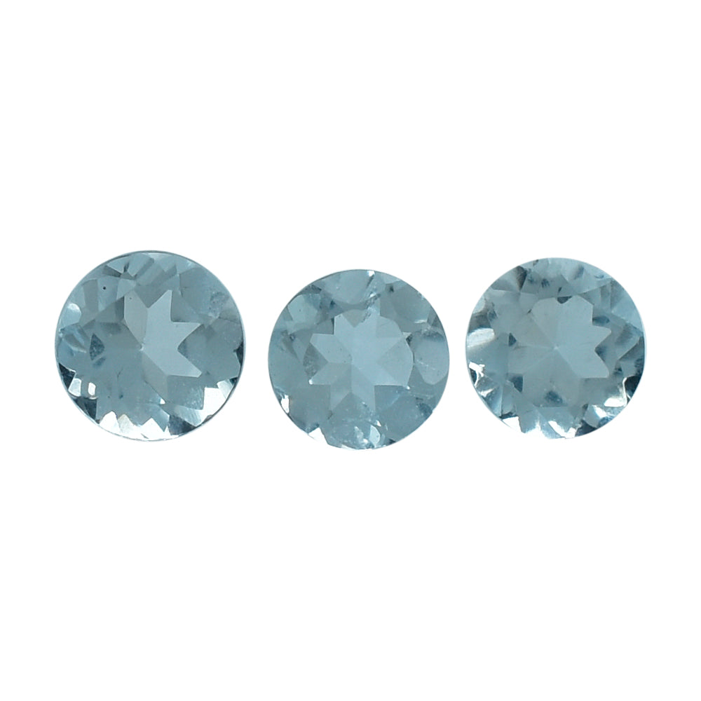 AQUAMARINE CUT ROUND (B) 2.60MM 0.05 Cts.
