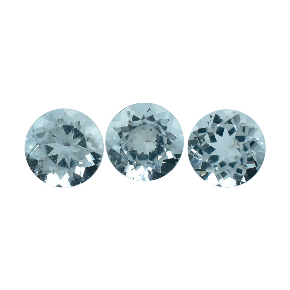 AQUAMARINE CUT ROUND (B) 6MM 0.82 Cts.